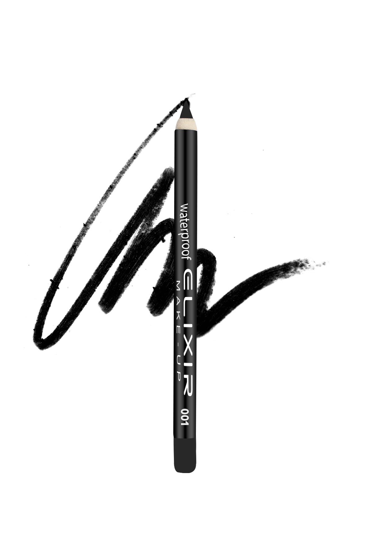 001-1.jpg Elixir Waterproof Eye pencil - #001 (Black Diamond) - Image 1