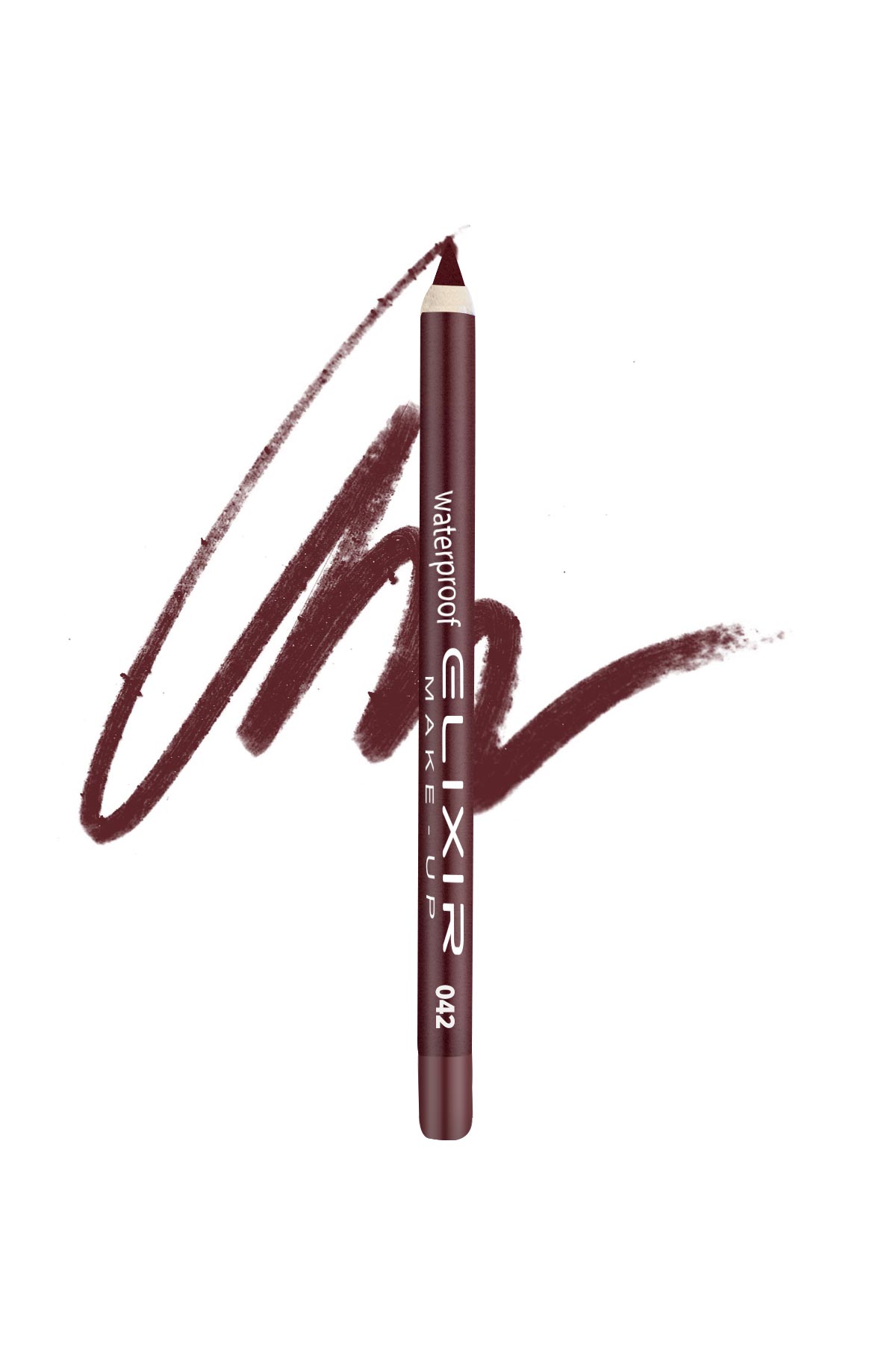 042.jpg Elixir Waterproof Lip pencil - #042 (Marron Red) - Image 1