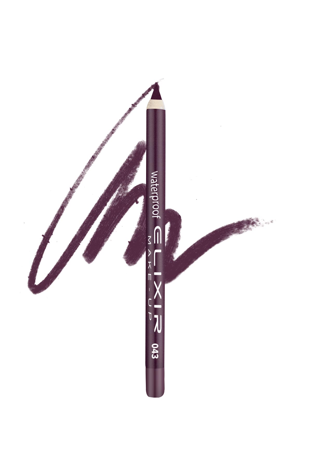 043.jpg Elixir Waterproof Lip pencil - #043 (Midnight Mauve) - Image 1