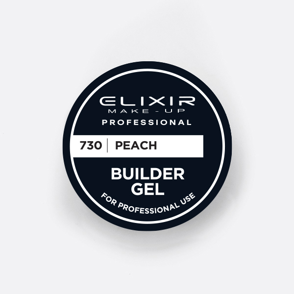 730-30gr-peach-builder-.jpeg Elixir Builder Gel 30gr #730 Peach - Image 1