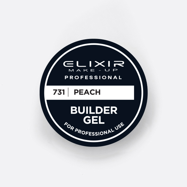 731-15gr-peach.jpeg Elixir Builder Gel 15gr #731 Peach - Image 1