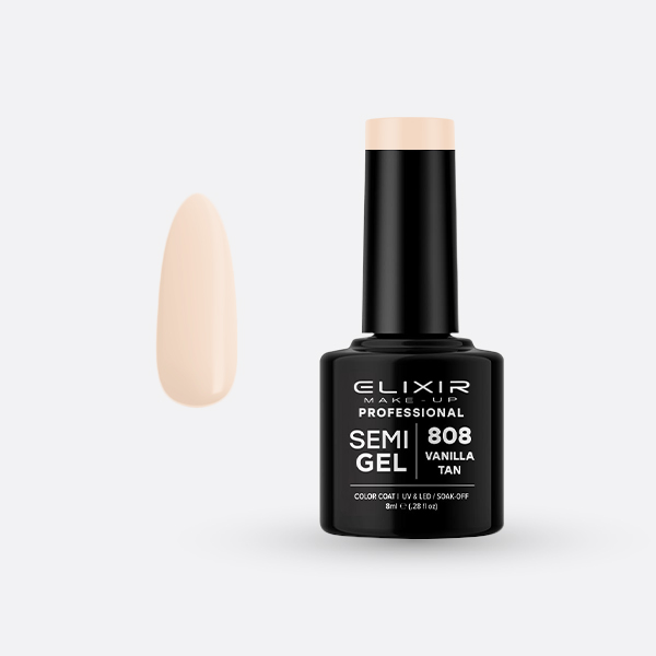 808.jpg Elixir Semi Gel - #808 (Vanilla Tan) 8ml - Image 1