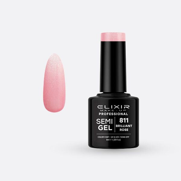 811.jpg Elixir Semi Gel - #811 (Brilliant Rose) 8ml - Image 1