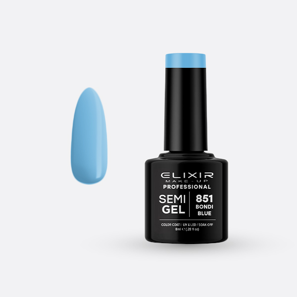 851.jpg Elixir Semi Gel - #851 (Bondi Blue) 8ml - Image 1