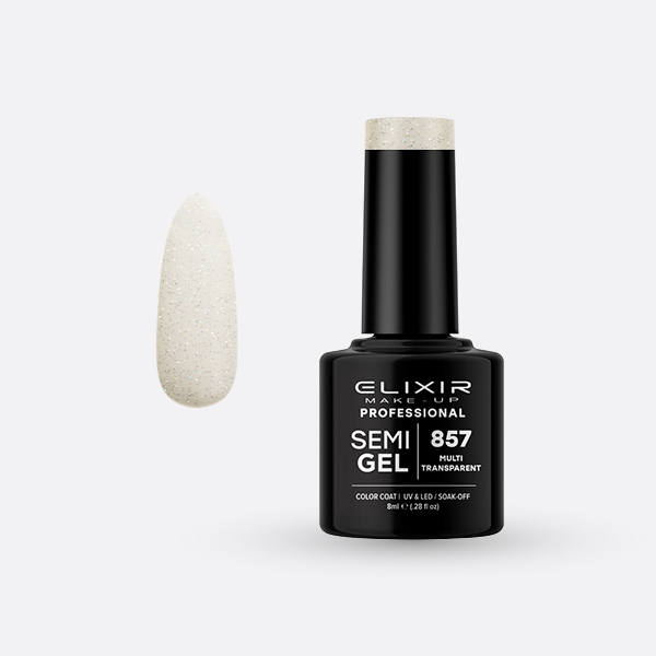 857.jpg Elixir Semi Gel - #857 (Multi Transparent) 8ml - Image 1