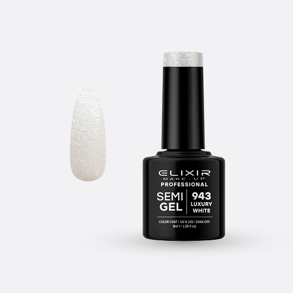 943.jpg Elixir Semi Gel - #943 (Luxury White) 8ml - Image 1