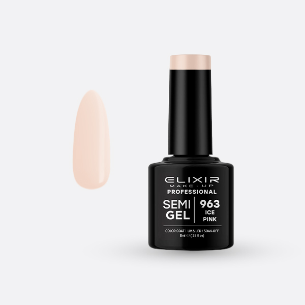 963.jpg Elixir Semi Gel - #963 (Ice Pink) 8ml - Image 1