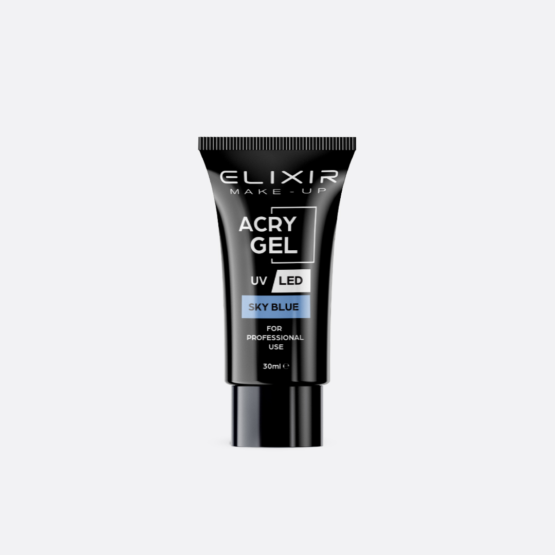AcryGel-Mockup-708-web.jpg Elixir Acry Gel 30ml #708 Sky Blue - Image 1