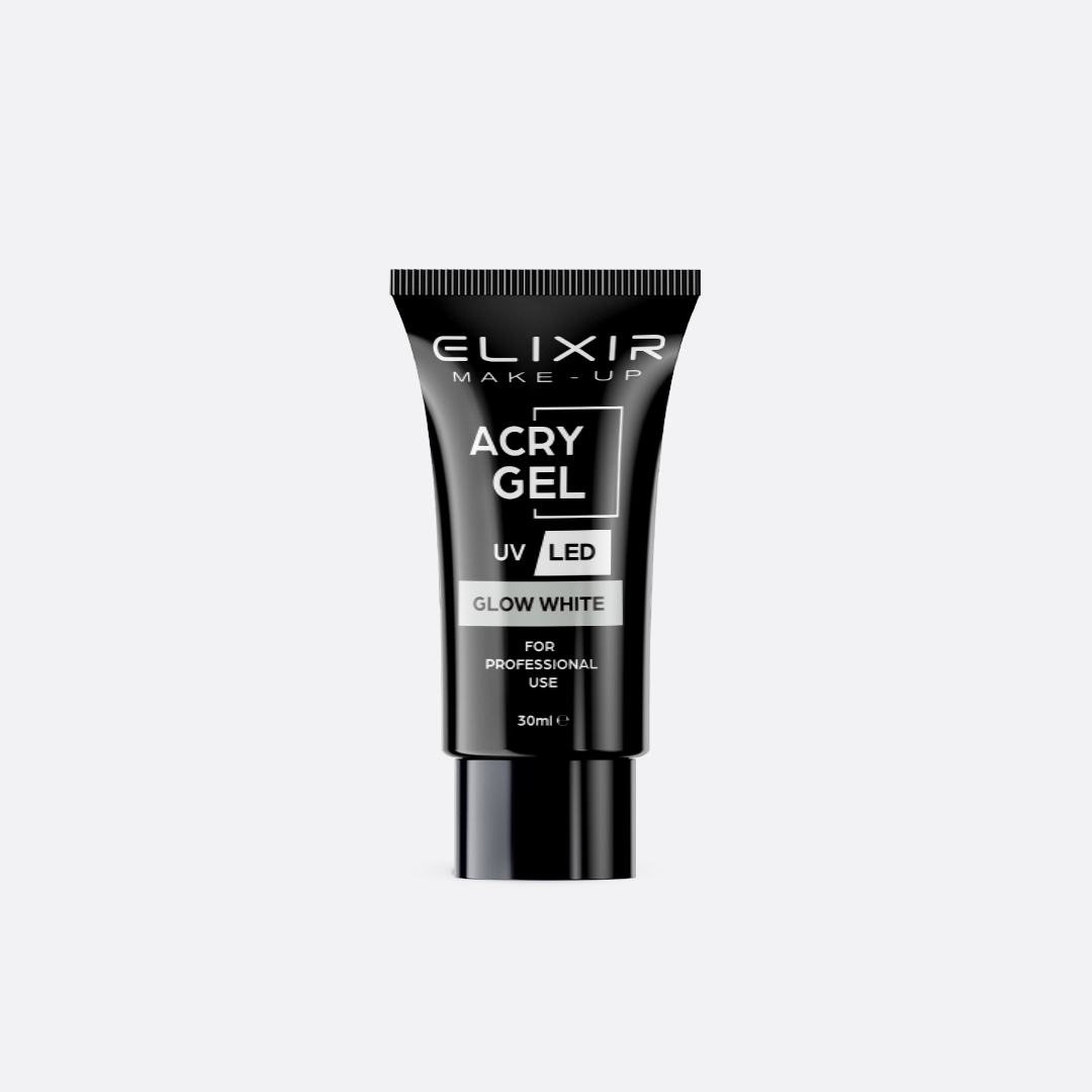 AcryGel-Mockup-709-web.jpg Elixir Acry Gel 30ml #709 Glow White - Image 1