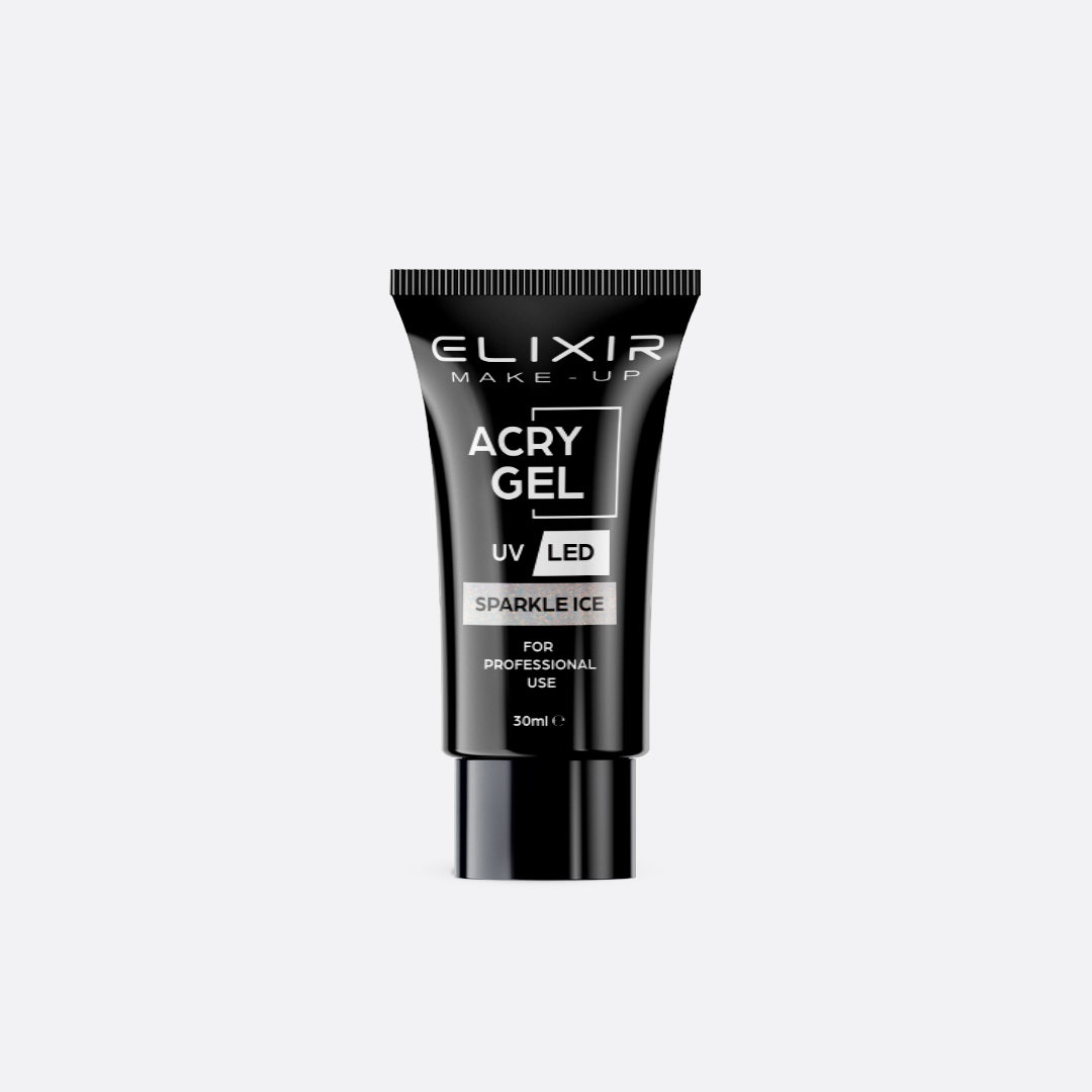 AcryGel-Mockup-712-web.jpg Elixir Acry Gel 30ml #712 Sparkle Ice - Image 1