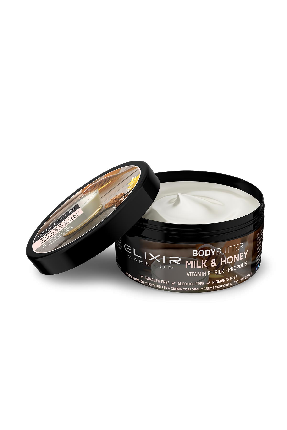 Body-Creme-Milk_Honey-1.jpg Elixir Body Butter Milk & Honey - Image 1