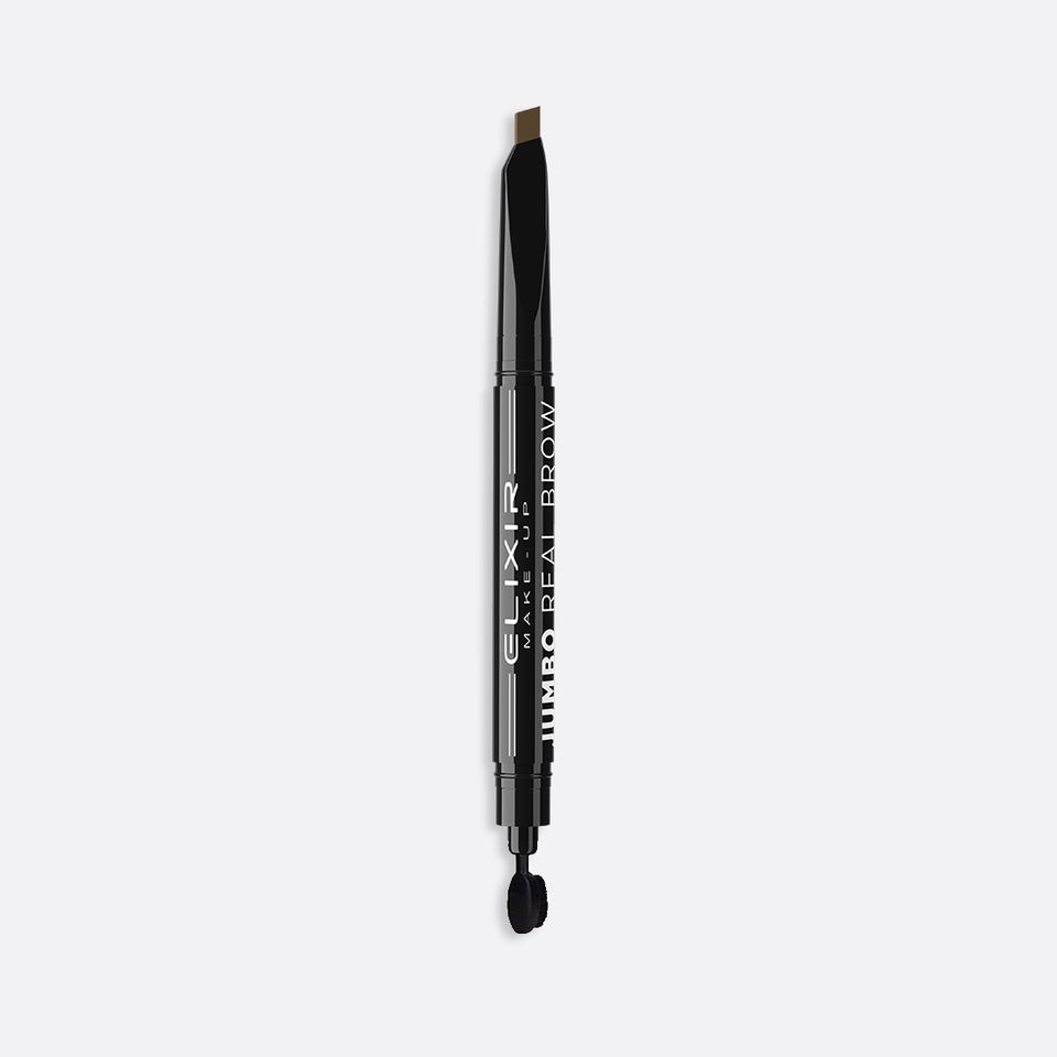Jumbo-Real-Brow-Pencil-87401.jpg Elixir Jumbo Real Brow Pencil 01 (tummanruskea) - Image 1