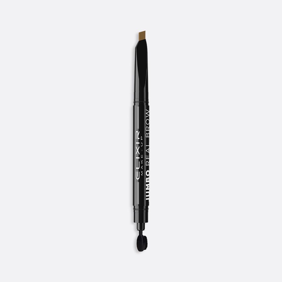 Jumbo-Real-Brow-Pencil-87403.jpg Elixir Jumbo Real Brow Pencil 03 (vaalean ruskea) - Image 1