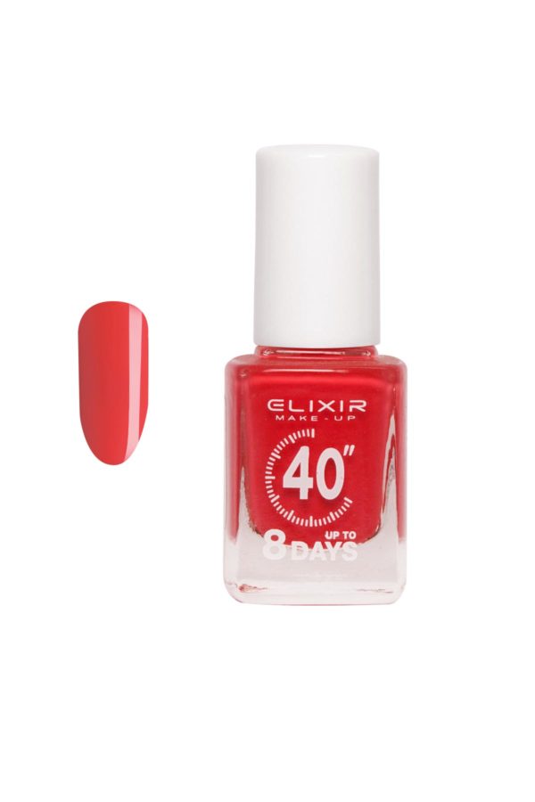 Nail-Polish-Fast-Dry-446.jpg Nail Polish Fast Dry 40"& Up to 8 Days – #446 (Bright Coral) - Image 1