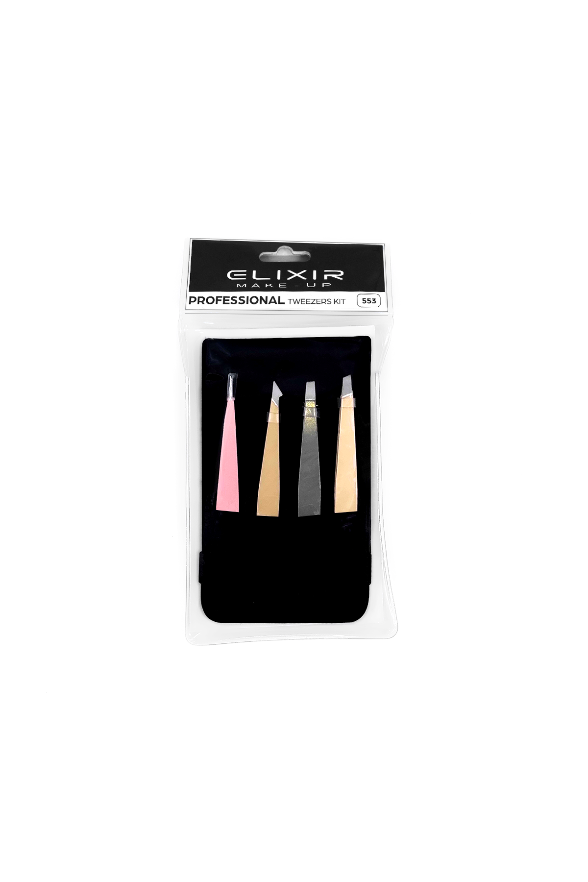 beauty-tools_553-1-2.png Elixir Professional Eyebrow Tweezers Set - # 553 (4 PCS) - Image 1