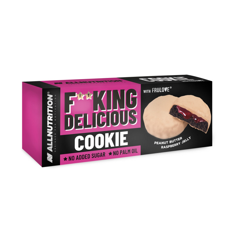 allnutrition-fitking-delicious-cookies-peanut-butter-raspberry-jelly-128g-98.jpg ALLNUTRITION FITKING DELICIOUS Cookies - peanut butter & raspberry jelly 128g - Image 1