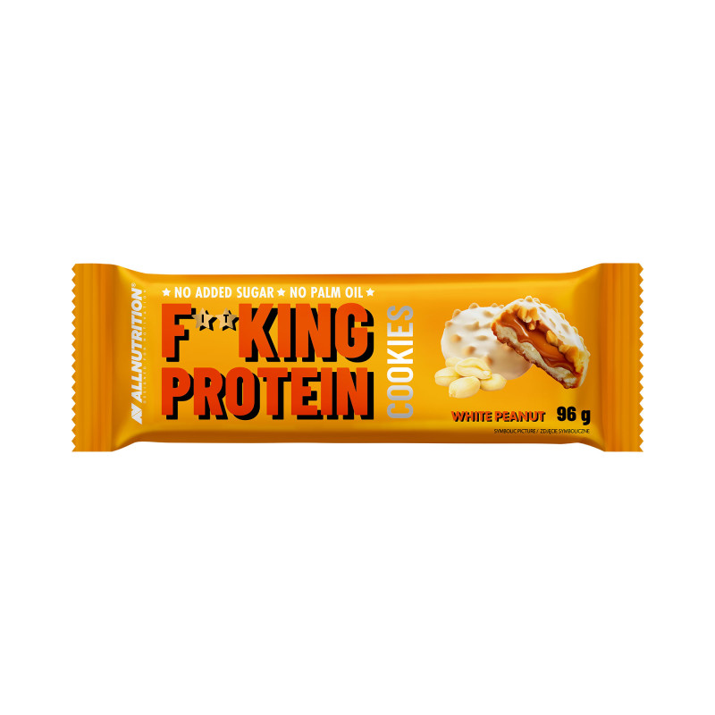 allnutrition-fitking-protein-cookies-white-peanuts-96g-98.jpg ALLNUTRITION FITKING PROTEIN Cookies – white peanuts 96g - Image 1