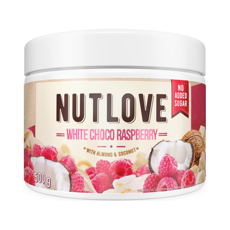 allnutrition-nutlove-choco-white-chocolate-cream-raspberry-500-g-98.jpg ALLNUTRITION NUTLOVE CHOCO White chocolate cream - raspberry 500 g - Image 1