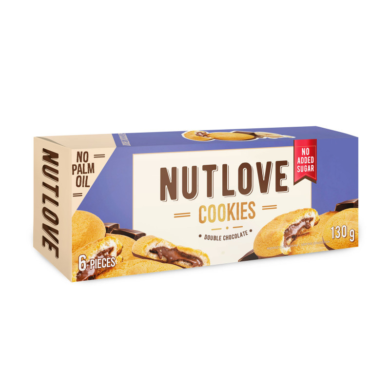 allnutrition-nutlove-cookies-double-chocolate-130g-98.jpg ALLNUTRITION NUTLOVE Cookies – double chocolate 130g - Image 1