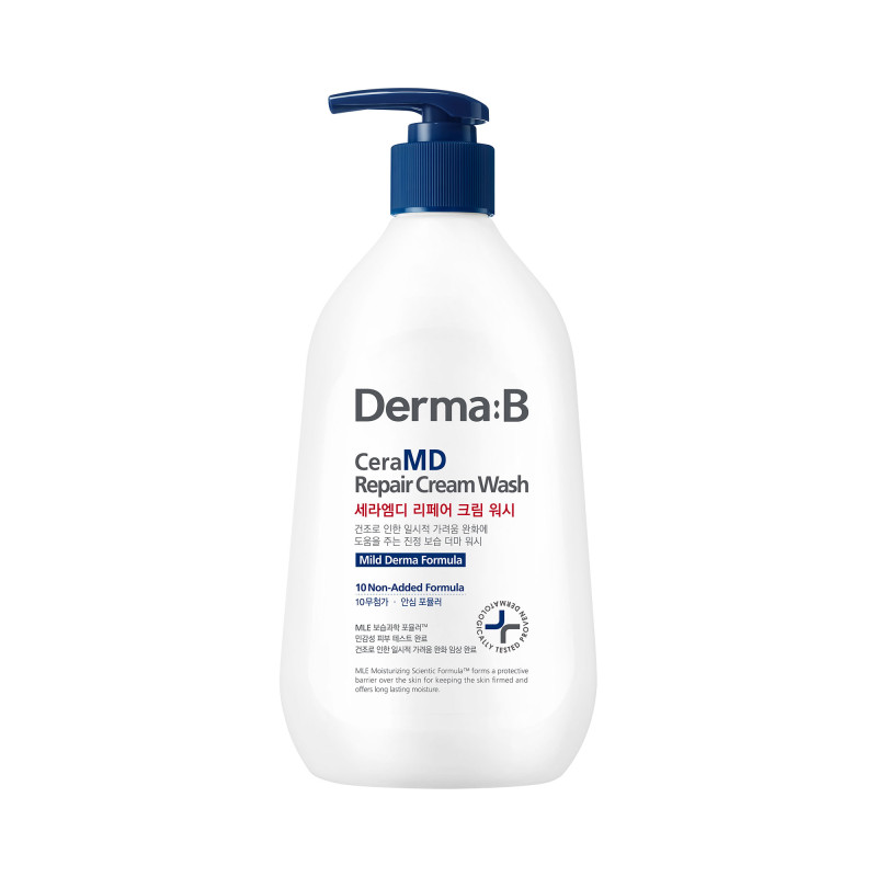 dermab-ceramd-moisturizing-and-soothing-creamy-body-wash-gel-400ml-98.jpg DERMA:B CERAMD Moisturizing and soothing creamy body wash gel 400ml - Image 1