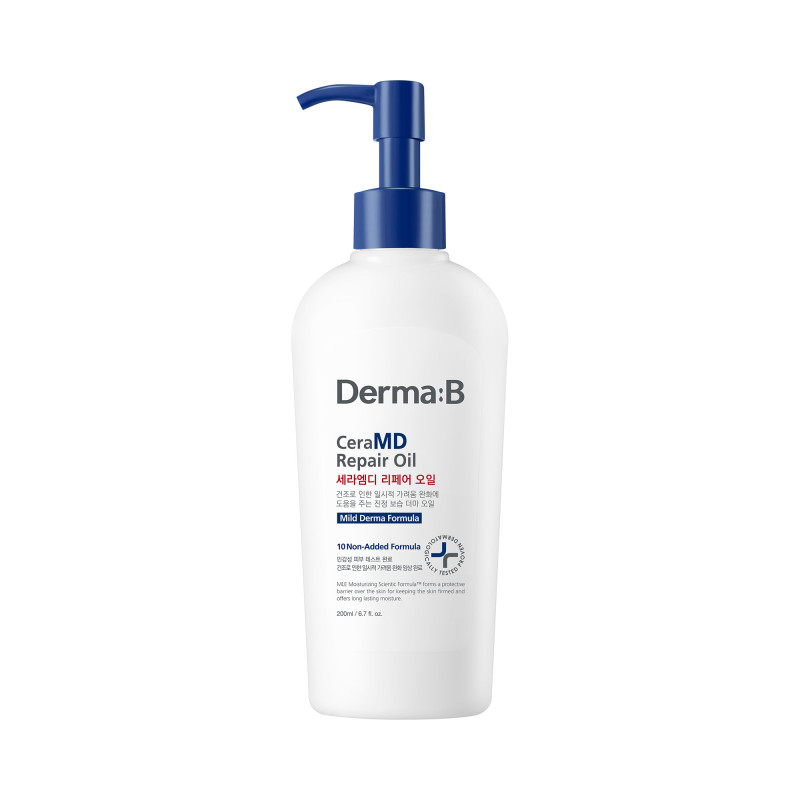 dermab-ceramd-regenerating-moisturizing-and-soothing-body-oil-200ml-98.jpg DERMA:B CERAMD Regenerating moisturizing and soothing body oil 200ml - Image 1