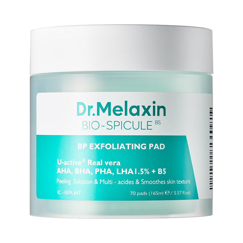 drmelaxin-bio-spicule-bp-exfoliating-pad-exfoliating-pads-with-aha-bha-pha-lha-acids-165-ml-70-pcs-1-98.jpg DR.MELAXIN BIO -SPICULE BP EXFOLIATING PAD Exfoliating pads with AHA, BHA, PHA, LHA acids 165 ml (70 pcs ) - Image 1