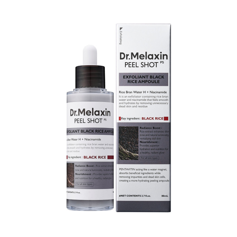 drmelaxin-peel-shot-line-gently-exfoliating-ampoule-with-black-rice-extract-80ml-98.jpg DR.MELAXIN PEEL SHOT LINE Gently exfoliating ampoule with black rice extract 80ml - Image 1