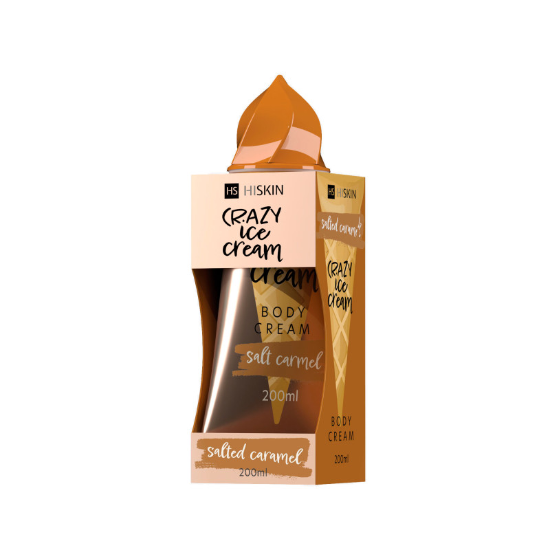 hiskin-crazy-ic-body-cream-salted-caramel-200ml-98.jpg HISKIN CRAZY BODY Salted Caramel Body Cream 200 ml - Image 1