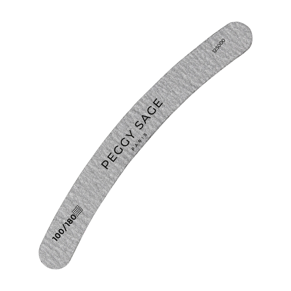 peggy-sage-washable-2-way-banana-nail-file-zebra-100-180.png Peggy Sage Washable 2-Way Banana Nail File Zebra 100/180 - Image 1