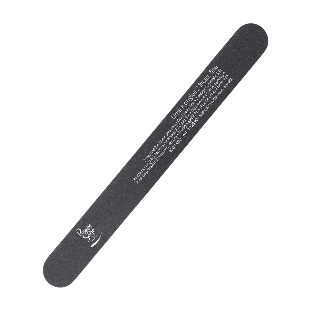 peggy-sage-washable-2-way-nail-file-black-400-400.png Peggy Sage Washable 2-Way Nail File Black 400/400 1pcs - Image 1