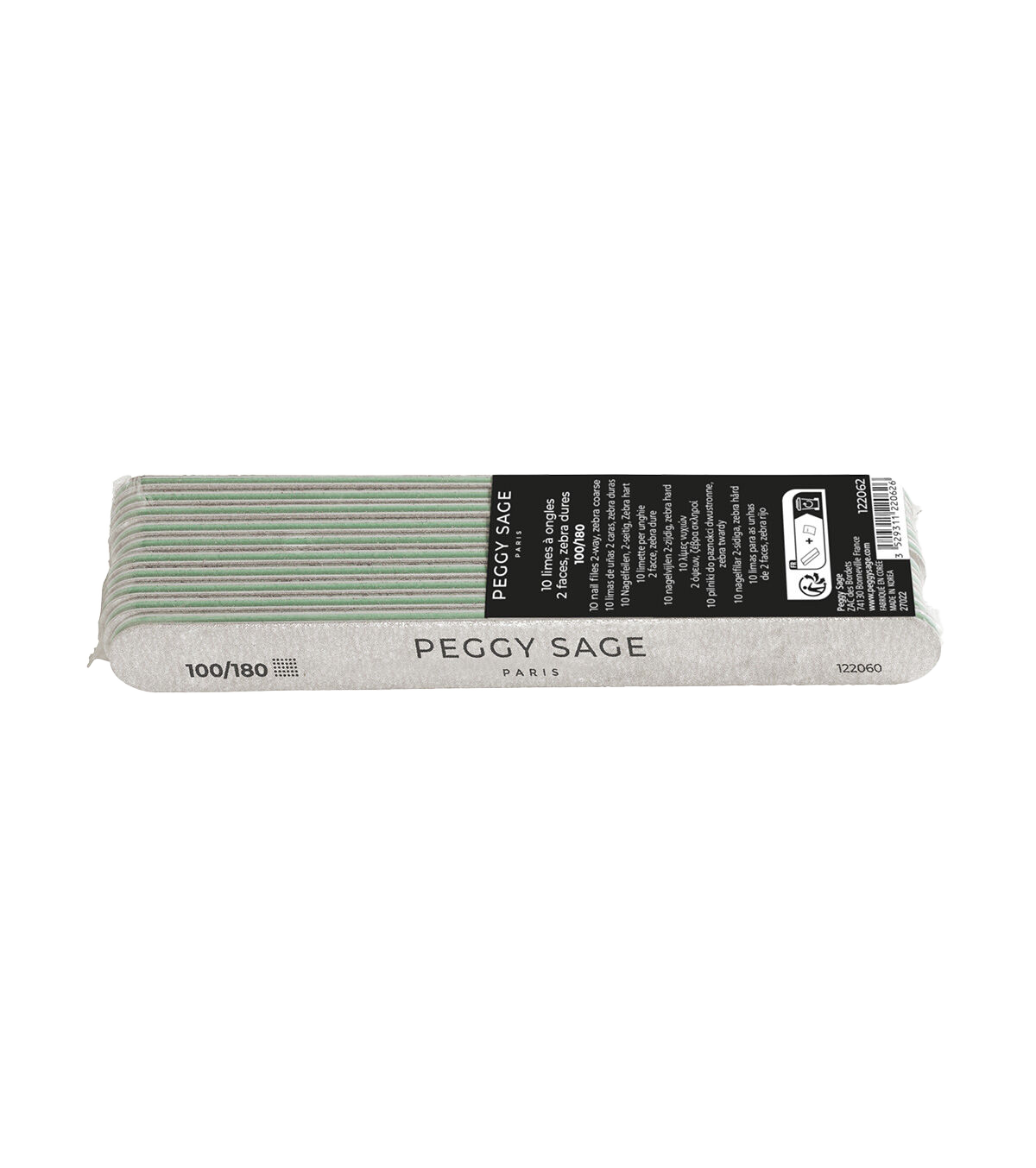 peggy-sage-zebra-2-sided-nail-file-100-180-10pcs-2-1744955977.png Peggy Sage Zebra 2-zijdige Nagelvijl 100/180 10pcs - Image 1