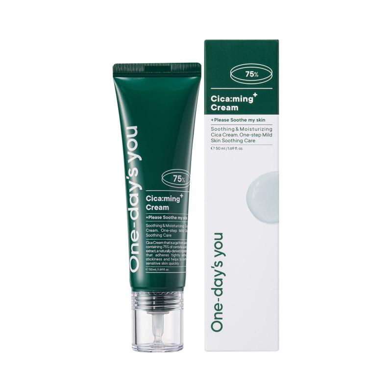 one-day-s-you-cica-ming-soothing-moisturizing-cream-50ml.jpg ONE-DAY'S YOU CICA: MING Soothing Moisturizing Cream 50ml - Image 1